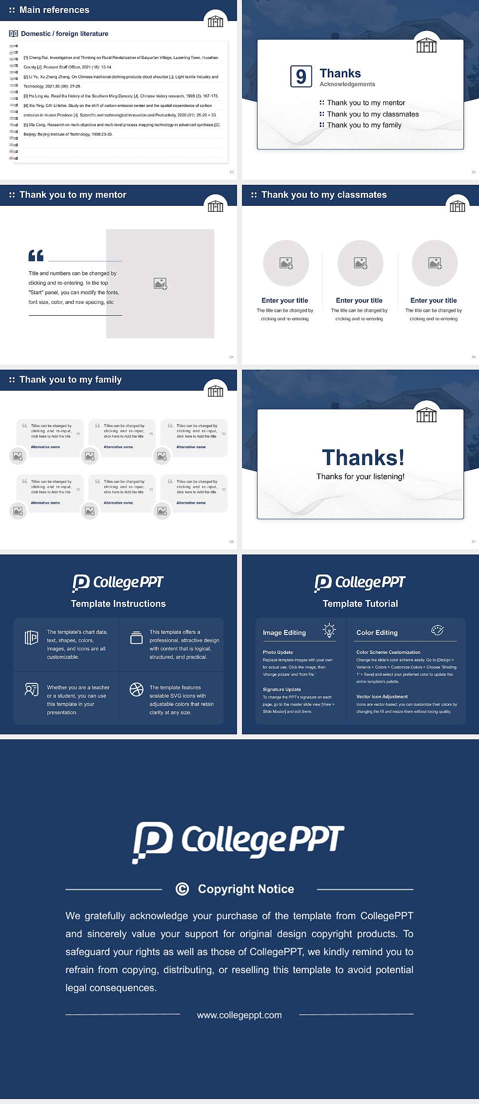 Livingstone College Graduation Thesis Defense PPT Template4:3 ratio PPT effect preview image7