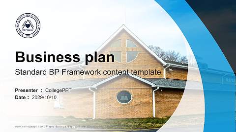 Maple Springs Baptist Bible College and Seminary Competition/Entrepreneurship Contest PPT Template