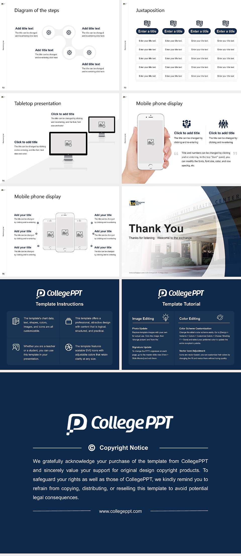 Life Chiropractic College West Competition/Entrepreneurship Contest PPT Template4:3 ratio PPT effect preview image9