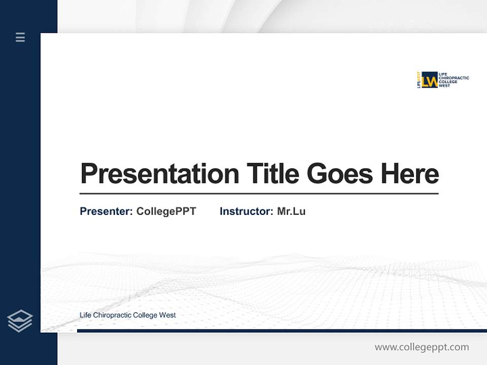 Life Chiropractic College West Thesis Proposal/Graduation Defense PPT Template4:3 ratio PPT effect preview image5