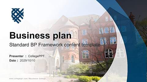 Macalester College Competition/Entrepreneurship Contest PPT Template