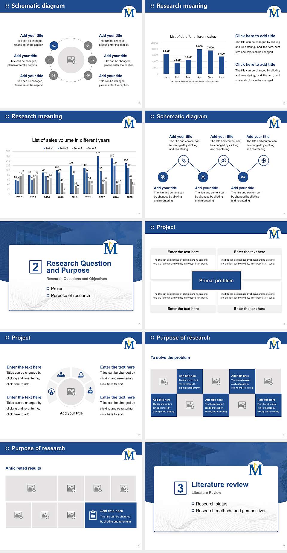 Madonna University Graduation Thesis Defense PPT Template4:3 ratio PPT effect preview image3