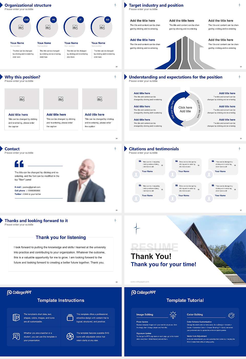 Louisville Presbyterian Theological Seminary Resume PPT Template16:9 ratio PPT effect preview image4