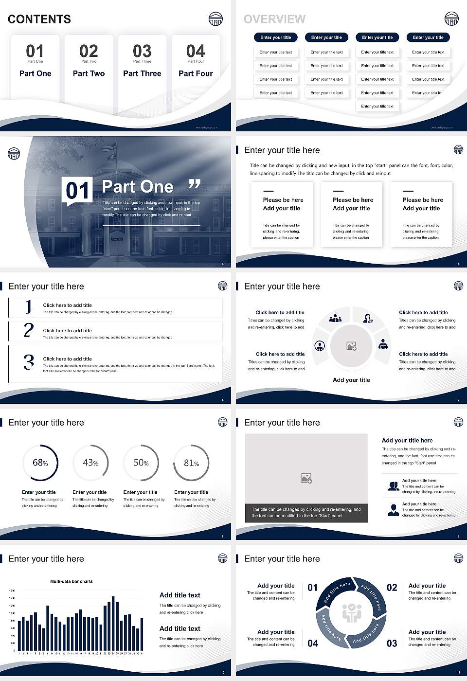 Longwood University Lecture Sharing and Networking Event PPT Template16:9 ratio PPT effect preview image2