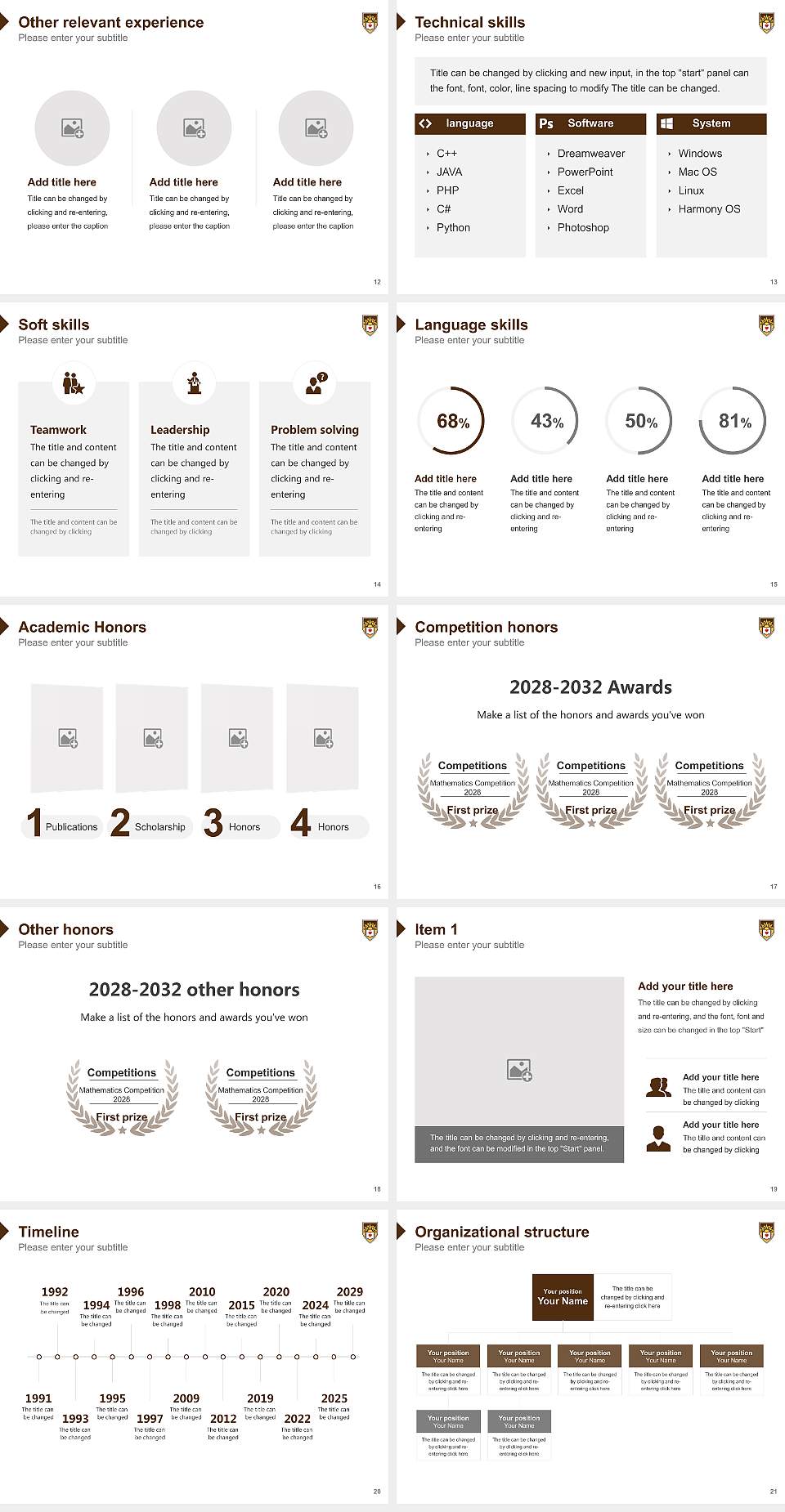 Lehigh University Resume PPT Template4:3 ratio PPT effect preview image3