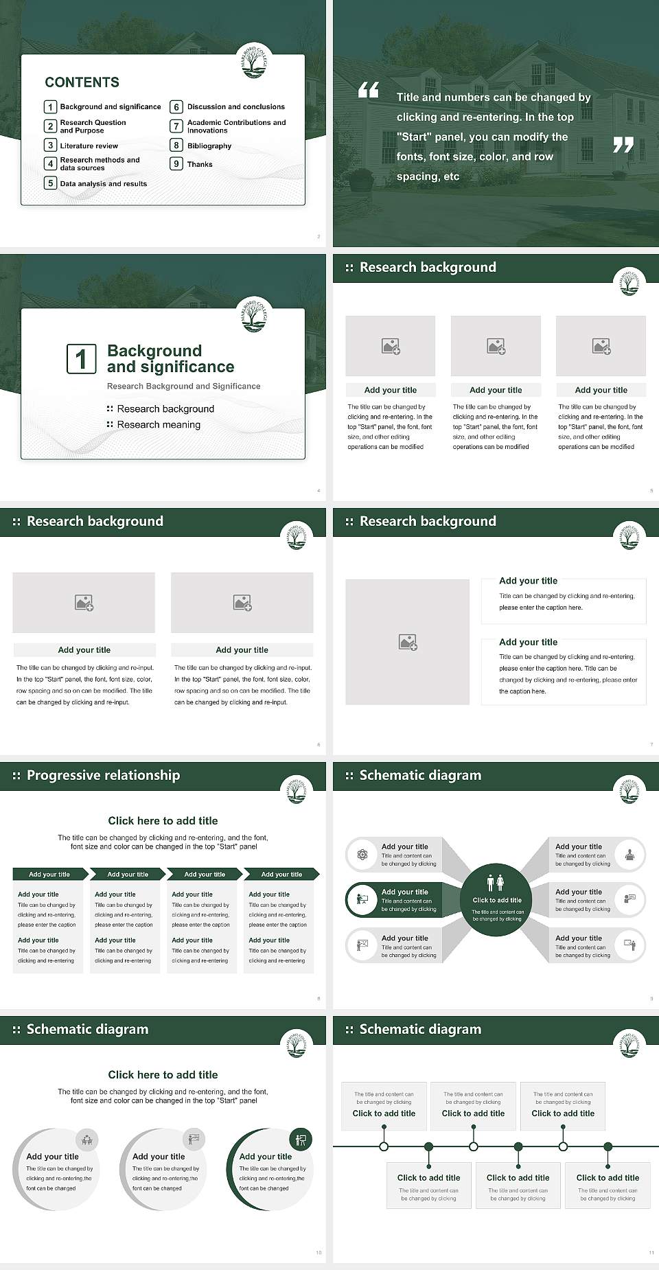 Marlboro College Graduation Thesis Defense PPT Template4:3 ratio PPT effect preview image2