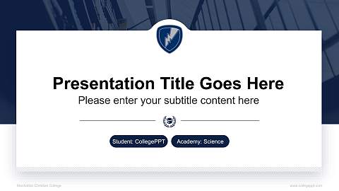 Manhattan Christian College National Scholarship Defense PPT Template