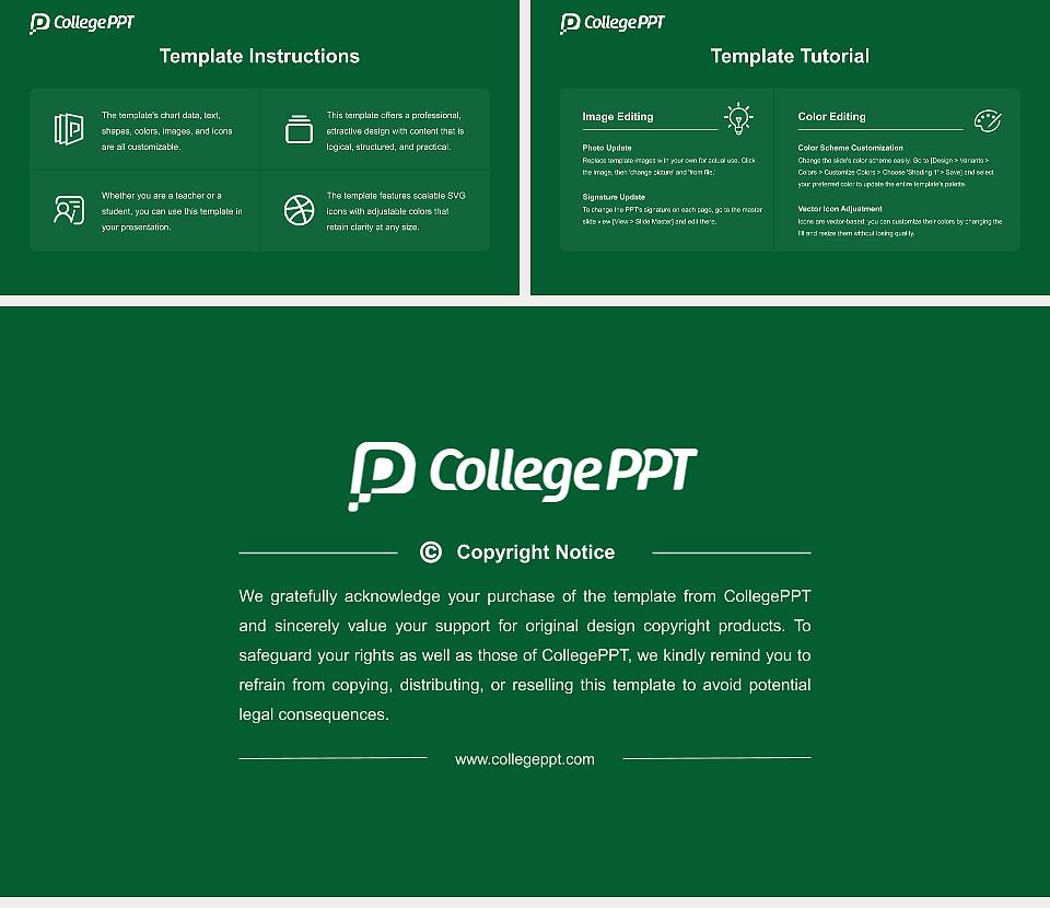 Manhattan College Academic Presentation/Research Findings Report PPT Template16:9 ratio PPT effect preview image5