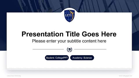 Letourneau University National Scholarship Defense PPT Template