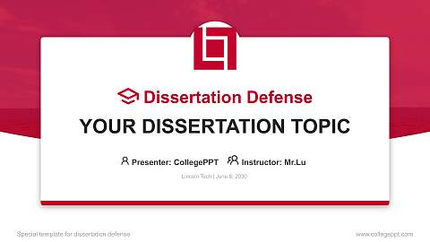 Lincoln Tech Graduation Thesis Defense PPT Template