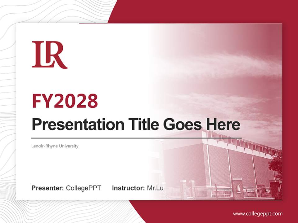 Lenoir-Rhyne University Academic Presentation/Research Findings Report PPT Template4:3 ratio PPT effect preview image5