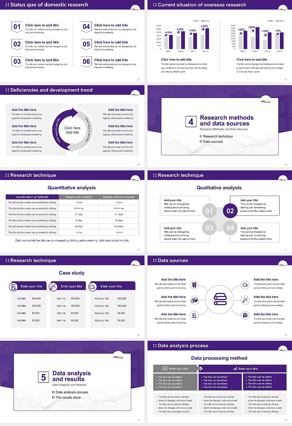Louisiana State University Health Sciences Center-New Orleans Graduation Thesis Defense PPT Template16:9 ratio PPT effect preview image4