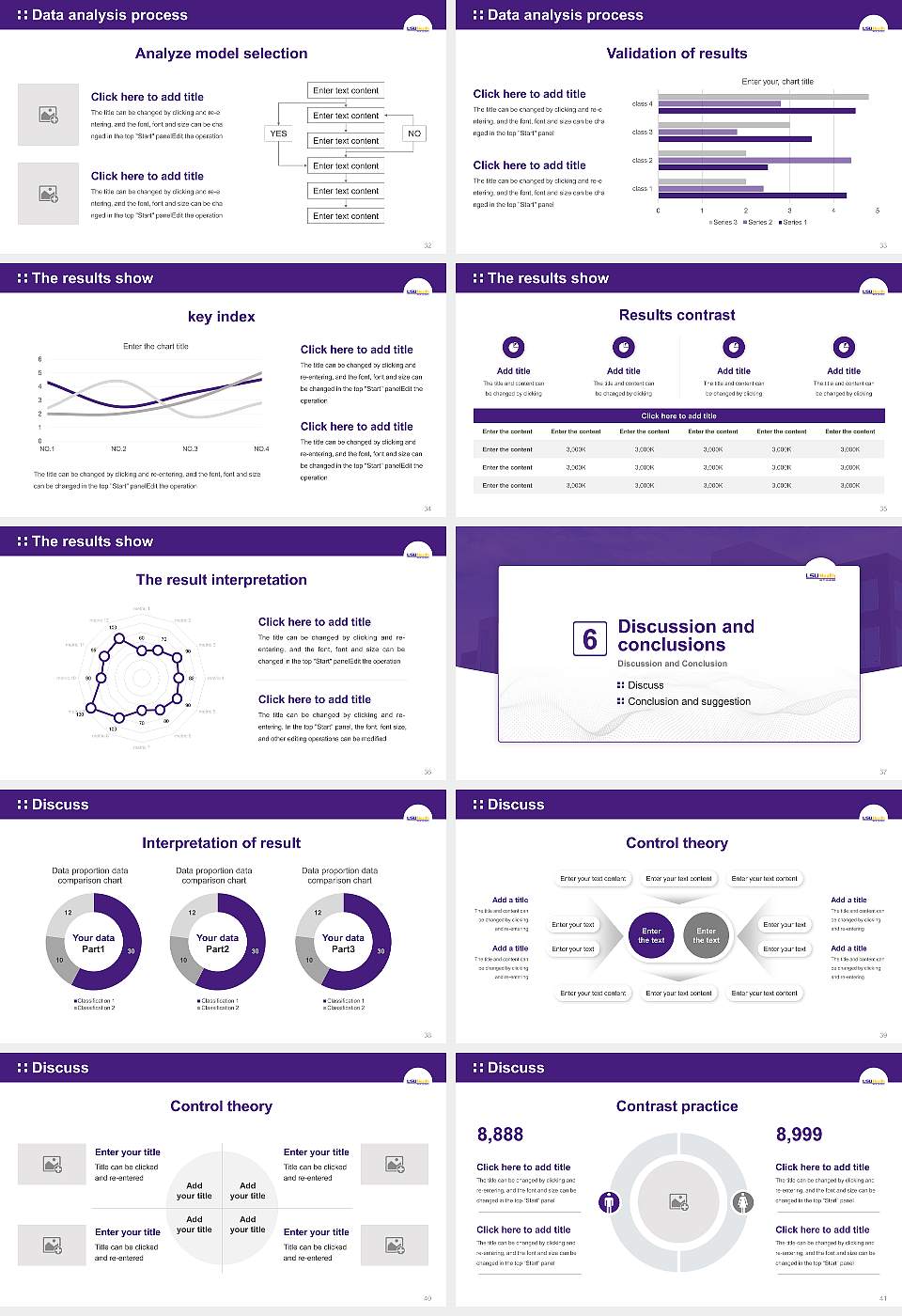 Louisiana State University Health Sciences Center-New Orleans Graduation Thesis Defense PPT Template16:9 ratio PPT effect preview image5