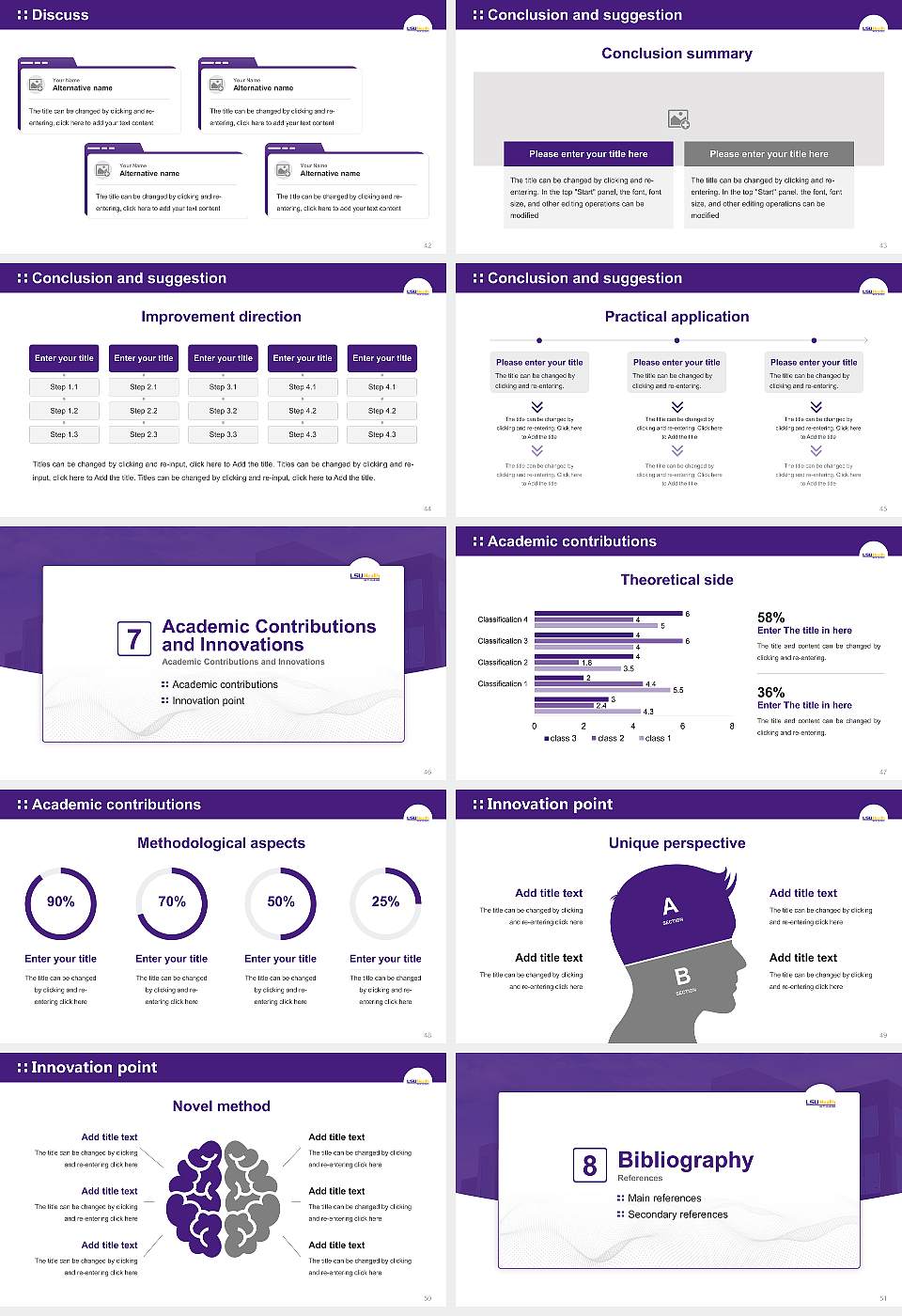 Louisiana State University Health Sciences Center-New Orleans Graduation Thesis Defense PPT Template16:9 ratio PPT effect preview image6
