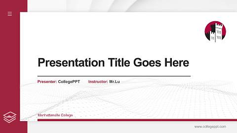 Manhattanville College Thesis Proposal/Graduation Defense PPT Template