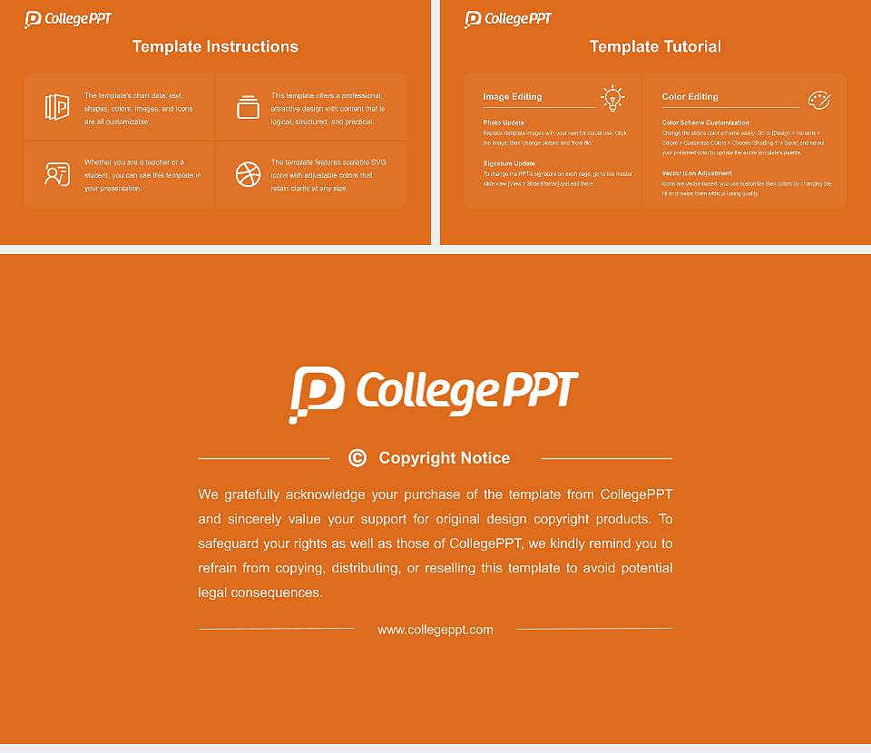 Lourdes University Academic Presentation/Research Findings Report PPT Template16:9 ratio PPT effect preview image5