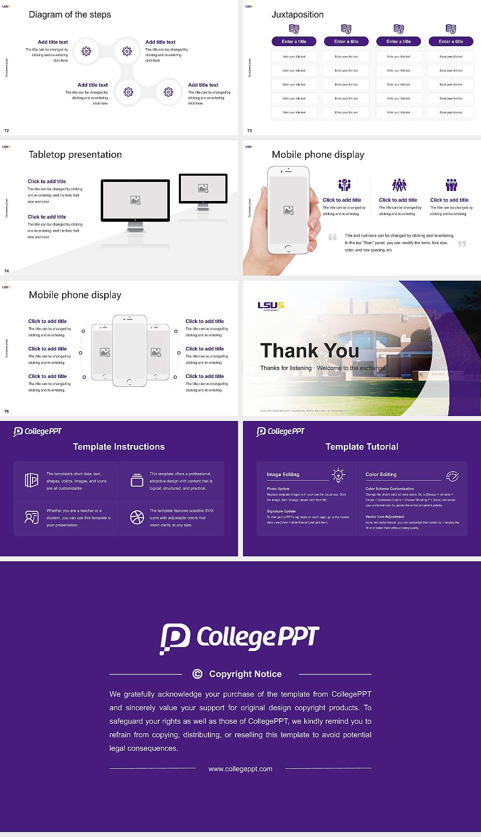 Louisiana State University-Shreveport Competition/Entrepreneurship Contest PPT Template16:9 ratio PPT effect preview image9