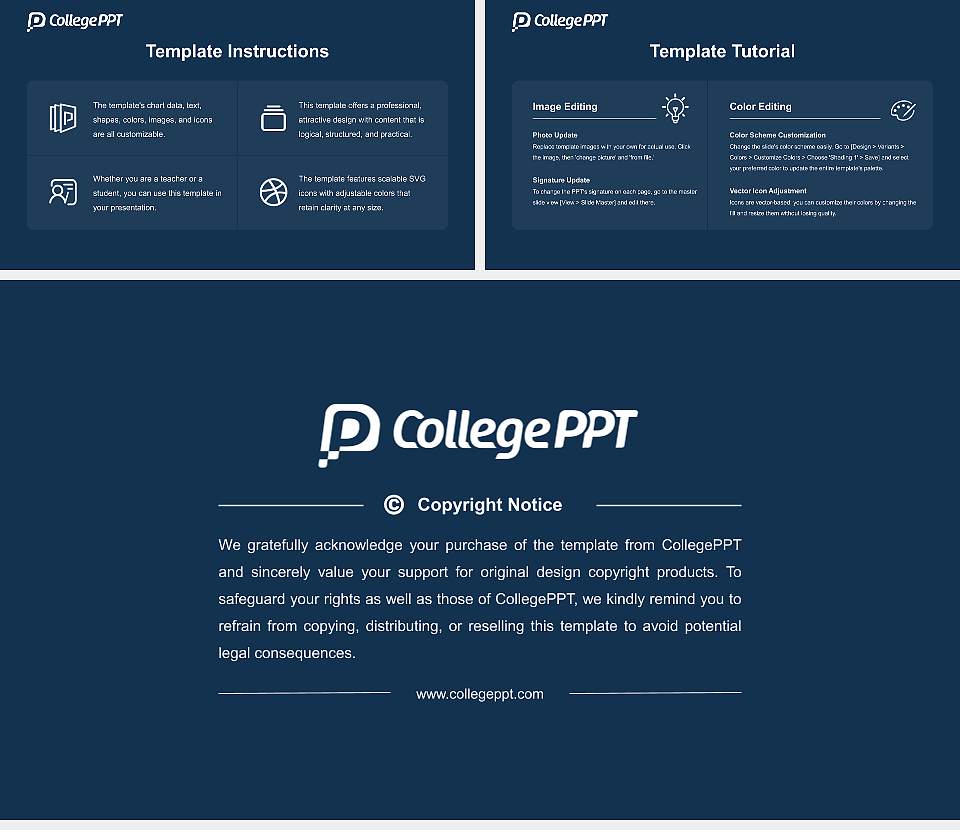 Lycoming College Academic Presentation/Research Findings Report PPT Template16:9 ratio PPT effect preview image5