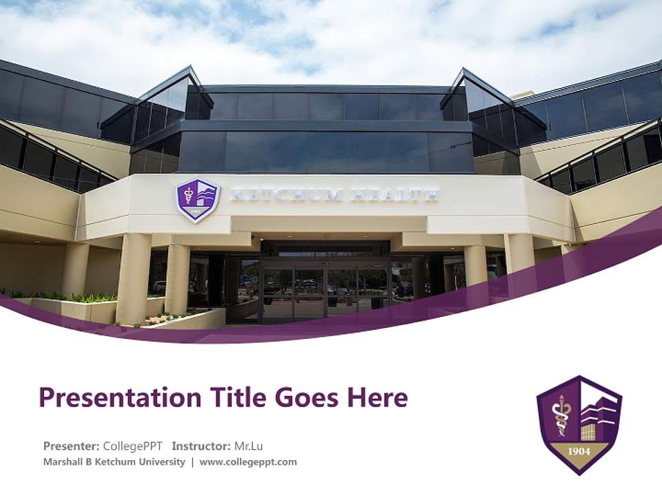 Marshall B Ketchum University Course/Courseware Creation PPT Template4:3 ratio PPT effect preview image5