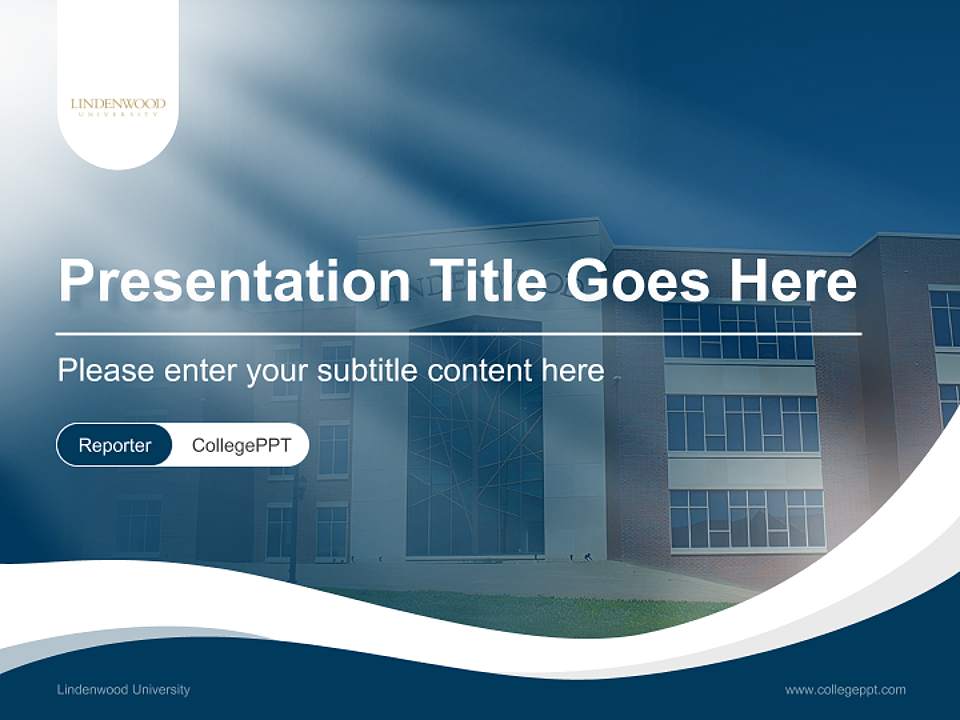 Lindenwood University Lecture Sharing and Networking Event PPT Template4:3 ratio PPT effect preview image4