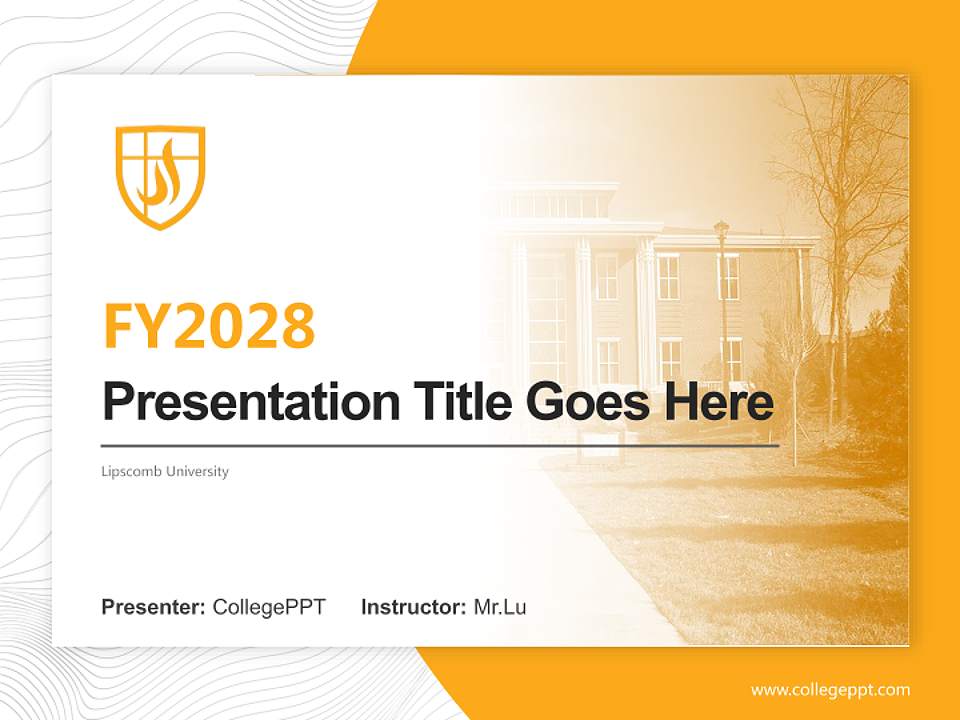 Lipscomb University Academic Presentation/Research Findings Report PPT Template4:3 ratio PPT effect preview image5