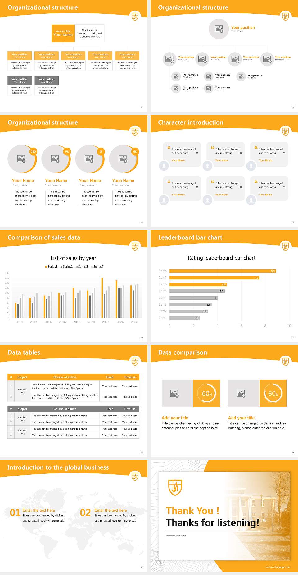 Lipscomb University Academic Presentation/Research Findings Report PPT Template4:3 ratio PPT effect preview image4