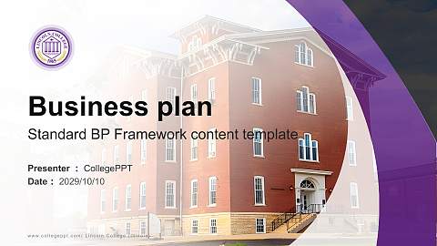 Lincoln College (Illinois) Competition/Entrepreneurship Contest PPT Template