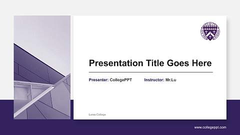 Loras College General Purpose PPT Template
