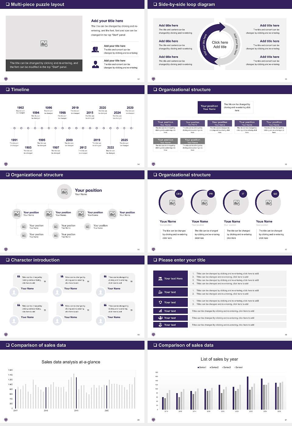Loras College General Purpose PPT Template16:9 ratio PPT effect preview image3