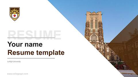 Lehigh University Resume PPT Template