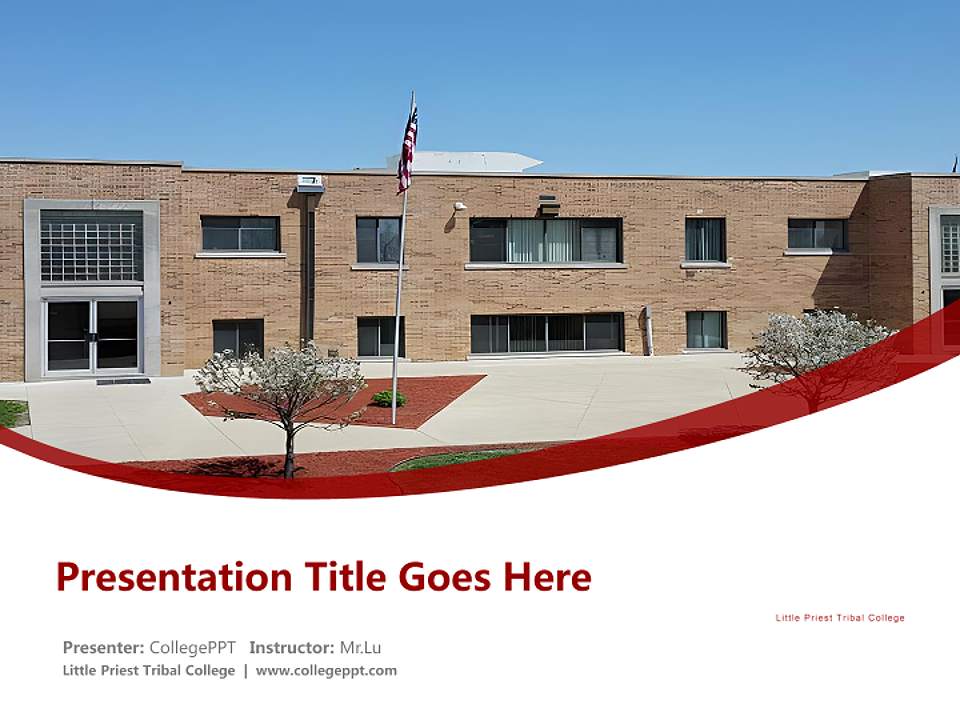 Little Priest Tribal College Course/Courseware Creation PPT Template4:3 ratio PPT effect preview image5