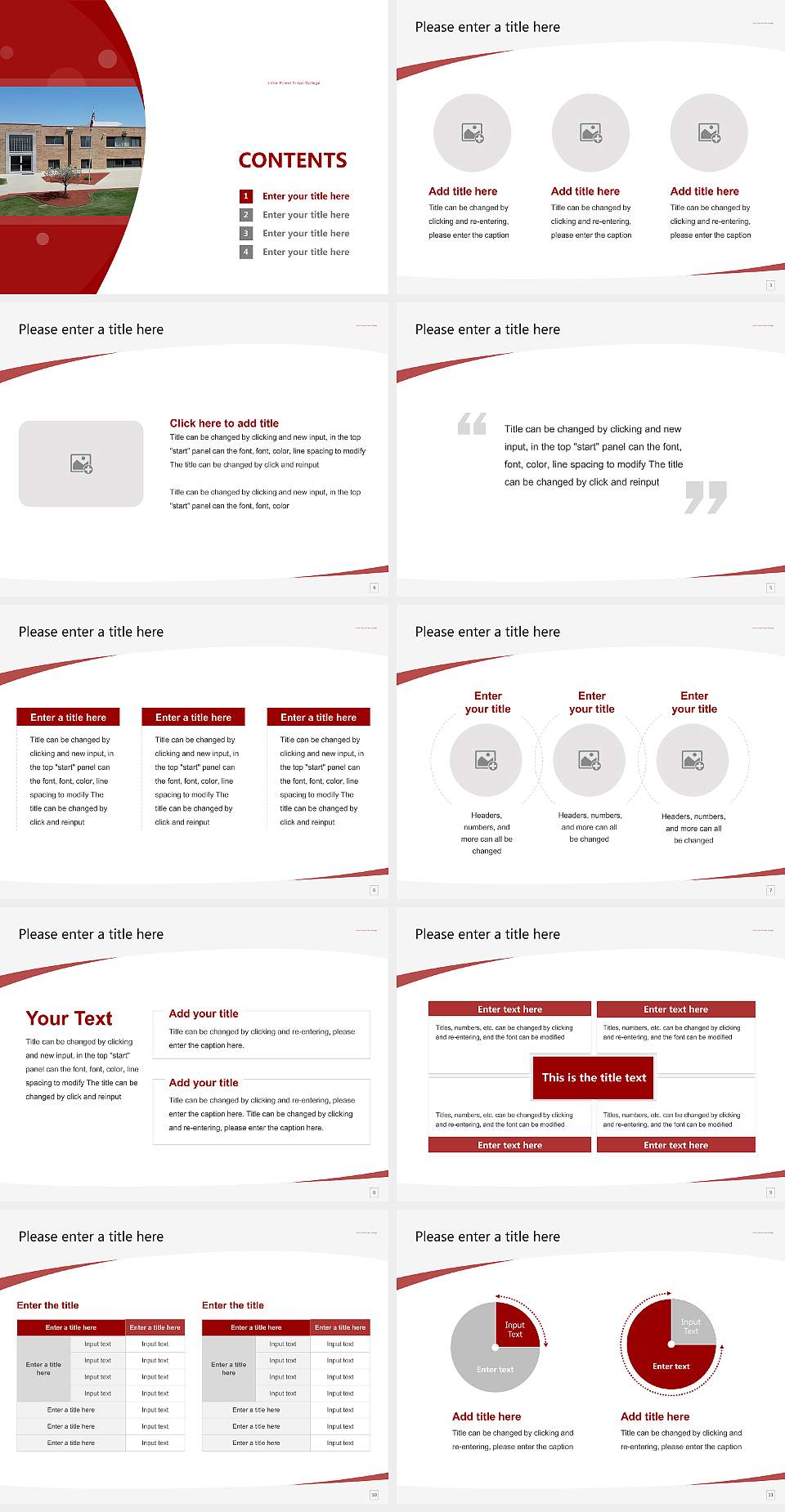 Little Priest Tribal College Course/Courseware Creation PPT Template4:3 ratio PPT effect preview image2
