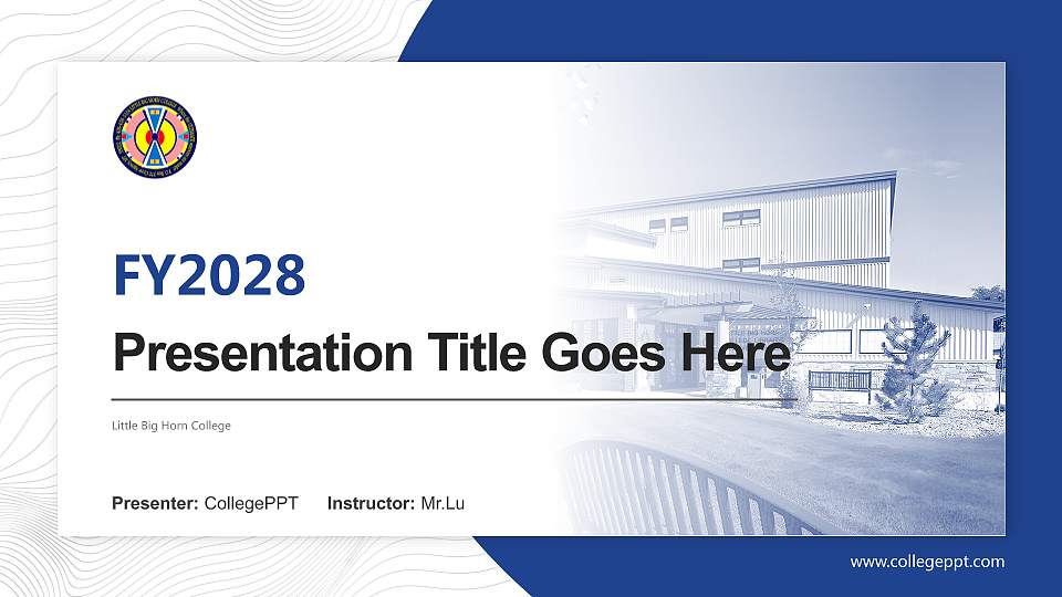 Little Big Horn College Academic Presentation/Research Findings Report PPT Template16:9 ratio PPT effect preview image