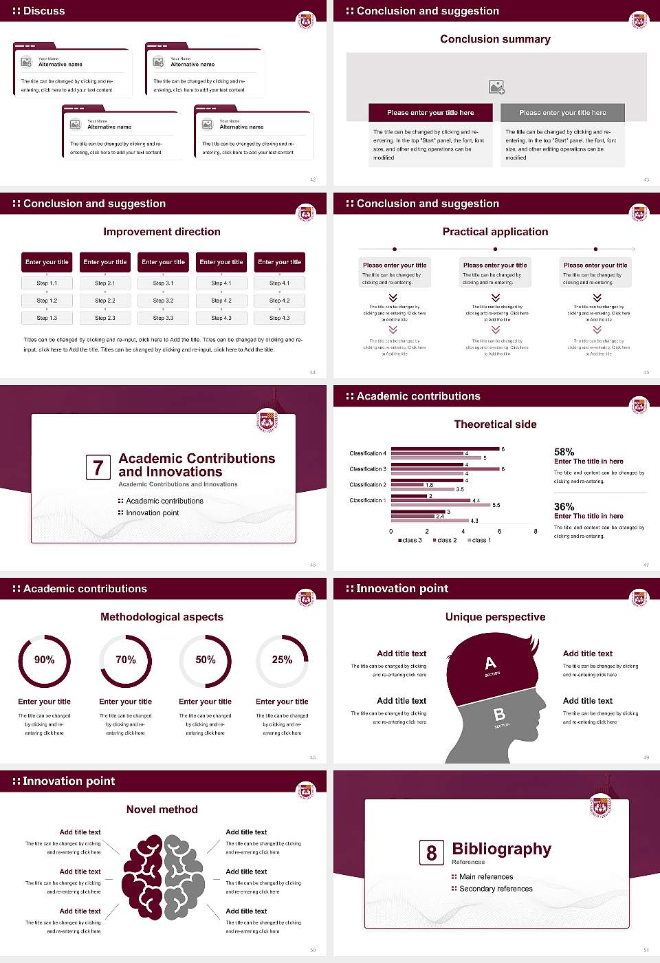 Loyola University Chicago Graduation Thesis Defense PPT Template16:9 ratio PPT effect preview image6