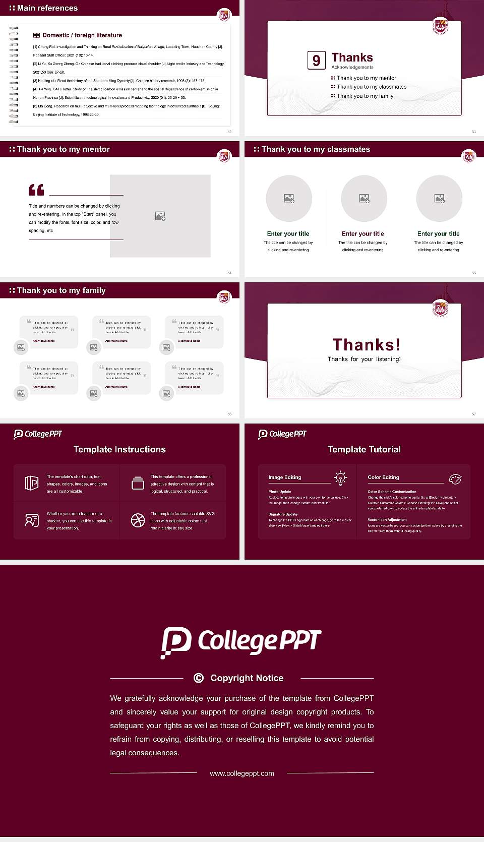 Loyola University Chicago Graduation Thesis Defense PPT Template16:9 ratio PPT effect preview image7