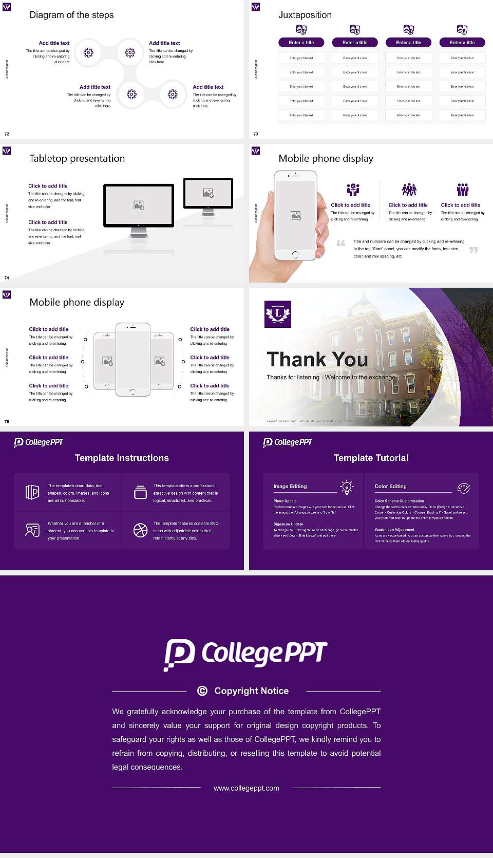 Linfield University-Online and Continuing Education Competition/Entrepreneurship Contest PPT Template16:9 ratio PPT effect preview image9