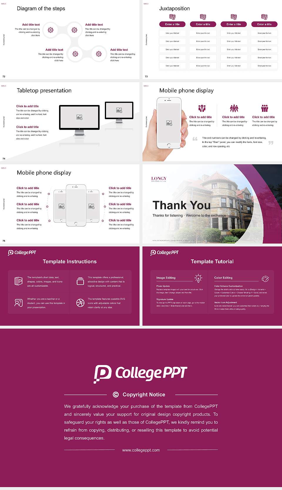 Longy School of Music of Bard College Competition/Entrepreneurship Contest PPT Template16:9 ratio PPT effect preview image9