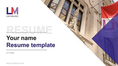 Lim College Resume PPT Template