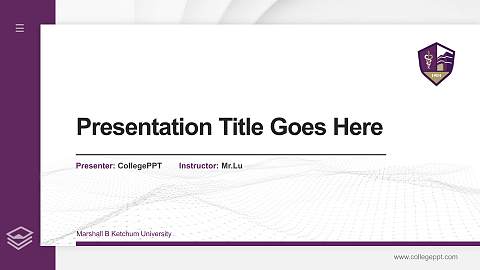 Marshall B Ketchum University Thesis Proposal/Graduation Defense PPT Template
