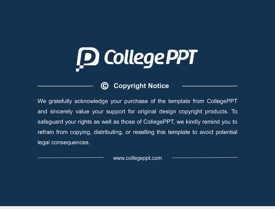 Lycoming College Thesis Proposal/Graduation Defense PPT Template4:3 ratio PPT effect preview image5
