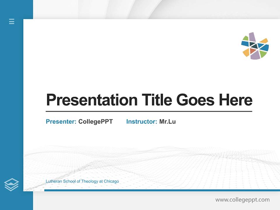 Lutheran School of Theology at Chicago Thesis Proposal/Graduation Defense PPT Template4:3 ratio PPT effect preview image5