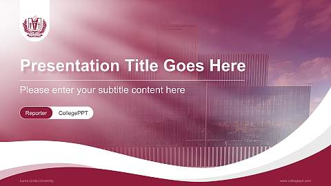 Loma Linda University Lecture Sharing and Networking Event PPT Template