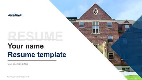 Lewis-Clark State College Resume PPT Template
