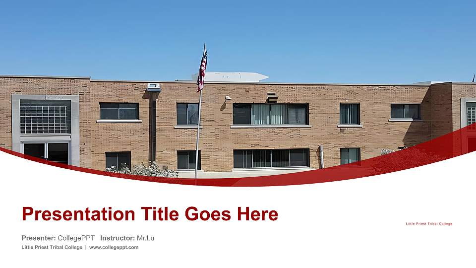 Little Priest Tribal College Course/Courseware Creation PPT Template16:9 ratio PPT effect preview image