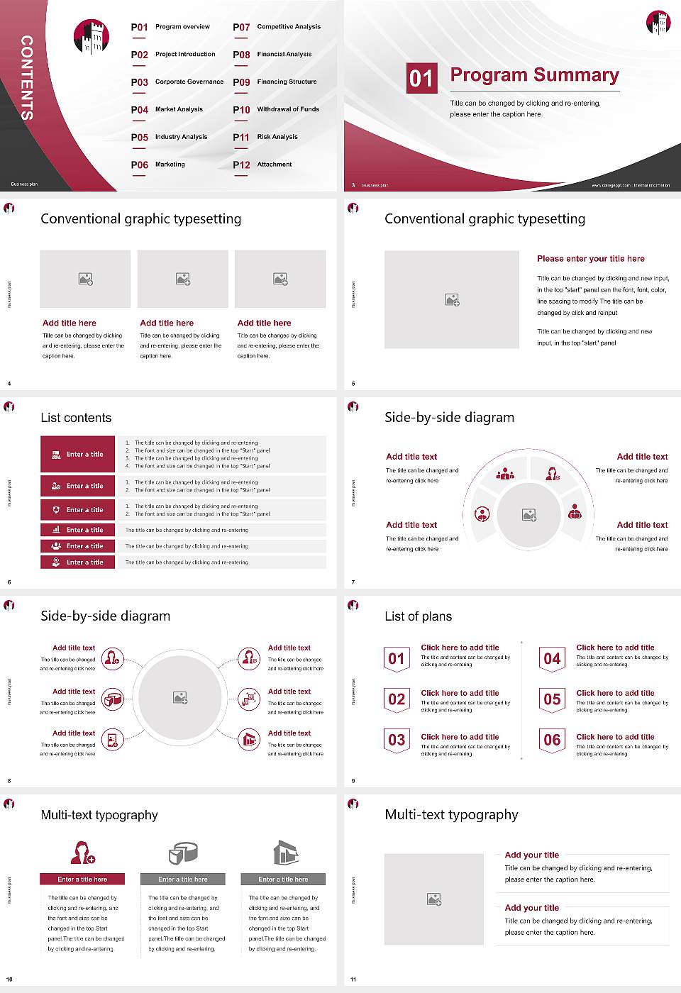 Manhattanville College Competition/Entrepreneurship Contest PPT Template16:9 ratio PPT effect preview image2