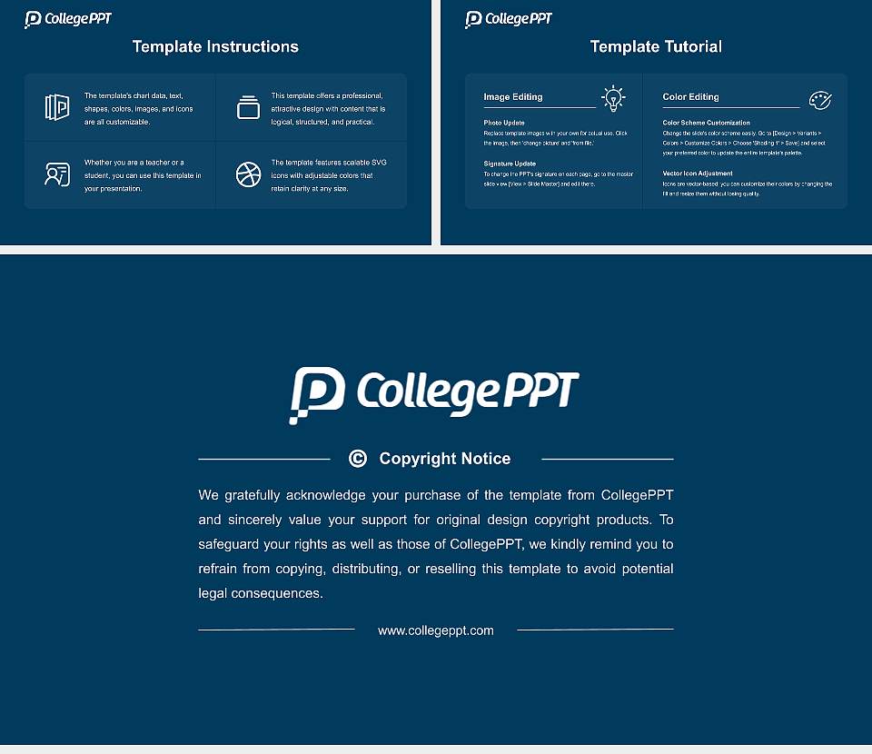 Lindenwood University Course/Courseware Creation PPT Template16:9 ratio PPT effect preview image5
