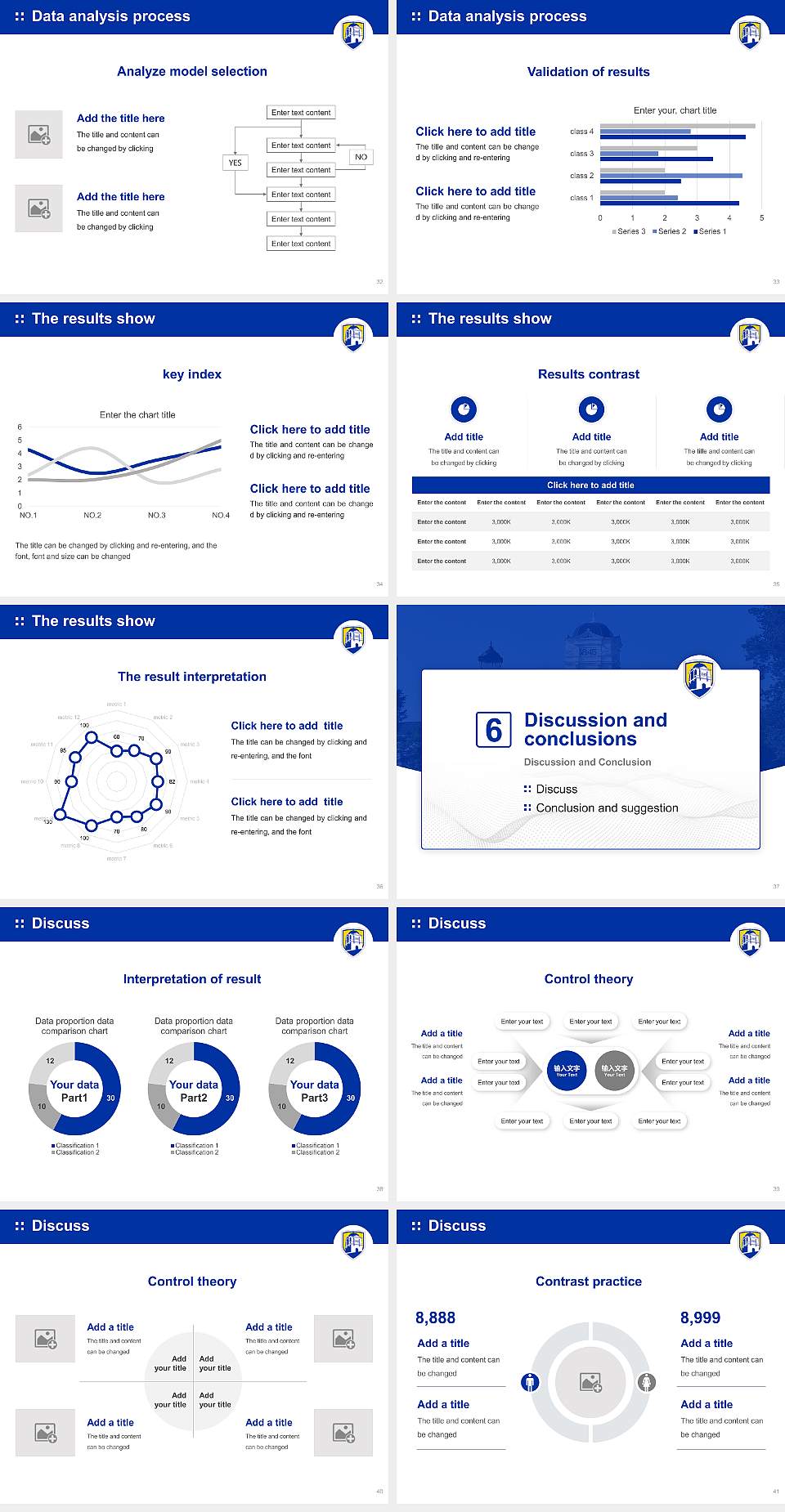 Limestone University Graduation Thesis Defense PPT Template4:3 ratio PPT effect preview image5