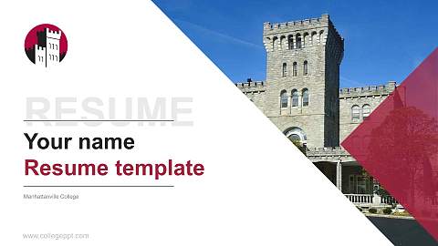 Manhattanville College Resume PPT Template