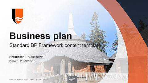 Lewis & Clark College Competition/Entrepreneurship Contest PPT Template