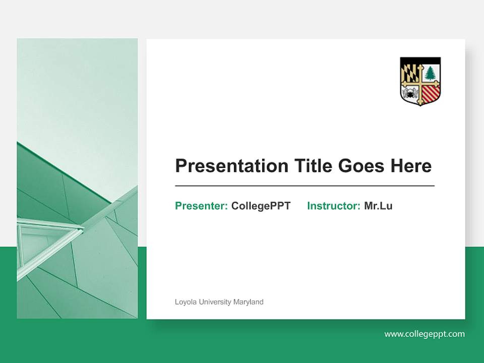 Loyola University Maryland General Purpose PPT Template4:3 ratio PPT effect preview image6